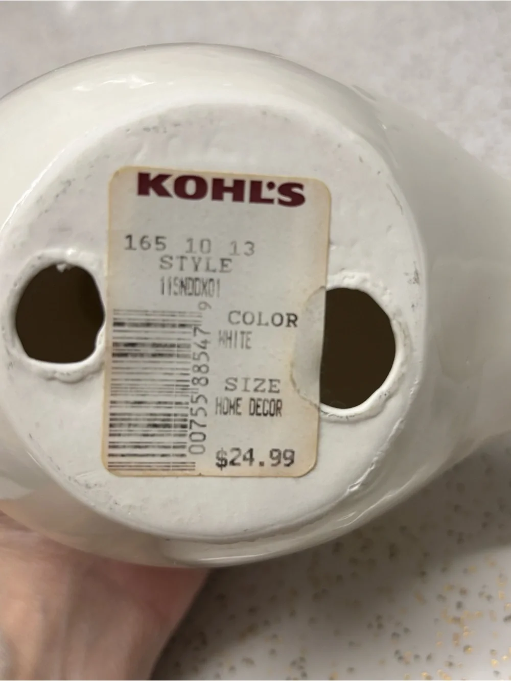 N/A white ceramic